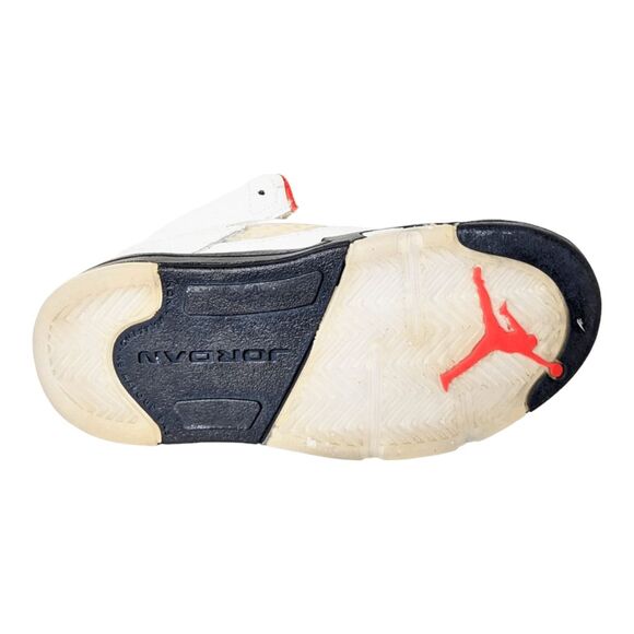 NIKE Air Jordan 5 Retro 'Fire Red' TD Sneakers Suze 9C - Picture 6 of 7